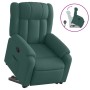 Sillón reclinable elevable tela verde oscuro en Sillones | Comprar online en Foru.es