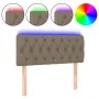 Headboard with LED in taupe gray fabric 100x7x78/88 cm by , Headboards and footboards - Ref: Foro24-3121942, Price: 56,28 €, ...