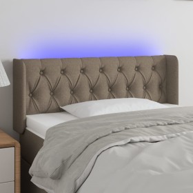 Cabecero con LED de tela gris taupe 103x16x78/88 cm de , Cabeceros y pies de cama - Ref: Foro24-3123566, Precio: 61,63 €, Des...