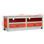 Mueble para la TV de madera de mango maciza pintada a mano de vidaXL, Muebles TV - Ref: Foro24-244595, Precio: 190,18 €, Desc...