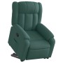 Sillón reclinable elevable tela verde oscuro en Sillones | Comprar online en Foru.es