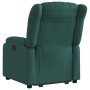 Sillón reclinable elevable tela verde oscuro en Sillones | Comprar online en Foru.es