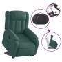 Sillón reclinable elevable tela verde oscuro en Sillones | Comprar online en Foru.es