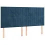 Box spring bed with dark blue velvet mattress 160x200 cm by , Beds and slatted bases - Ref: Foro24-3137975, Price: 587,95 €, ...