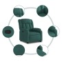 Sillón reclinable elevable tela verde oscuro en Sillones | Comprar online en Foru.es