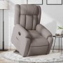 Sillón reclinable elevable tela gris taupe en Sillones | Comprar online en Foru.es