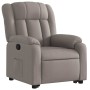 Sillón reclinable elevable tela gris taupe en Sillones | Comprar online en Foru.es