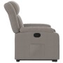 Sillón reclinable elevable tela gris taupe en Sillones | Comprar online en Foru.es