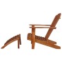 Silla de jardín Adirondack con reposapiés madera acacia maciza de , Tumbonas - Ref: Foro24-44117, Precio: 163,20 €, Descuento: %