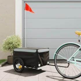 Remolque para bicicleta hierro negro y gris 30 kg de , Remolques para bicicletas - Ref: Foro24-94077, Precio: 82,00 €, Descue...