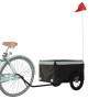 Remolque para bicicleta hierro negro y gris 30 kg de , Remolques para bicicletas - Ref: Foro24-94077, Precio: 83,49 €, Descue...