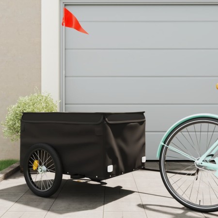 Remolque para bicicleta hierro negro 45 kg de , Remolques para bicicletas - Ref: Foro24-94094, Precio: 103,00 €, Descuento: %