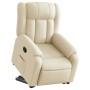 Sillón reclinable elevable de tela color crema en Sillones | Comprar online en Foru.es