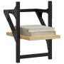 Estantes de pared con barras 2 uds roble Sonoma 20x25x30 cm de , Estantes y estanterías - Ref: Foro24-836229, Precio: 14,28 €...
