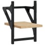 Estantes de pared con barras 2 uds roble Sonoma 20x25x30 cm de , Estantes y estanterías - Ref: Foro24-836229, Precio: 14,28 €...