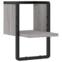 Estante de pared con barra gris Sonoma 20x25x30 cm de , Estantes y estanterías - Ref: Foro24-836276, Precio: 13,00 €, Descuen...