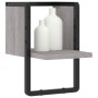Estante de pared con barra gris Sonoma 20x25x30 cm de , Estantes y estanterías - Ref: Foro24-836276, Precio: 13,00 €, Descuen...