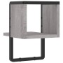 Estante de pared con barra gris Sonoma 20x25x30 cm de , Estantes y estanterías - Ref: Foro24-836276, Precio: 13,00 €, Descuen...