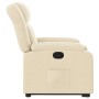 Sillón reclinable elevable de tela color crema en Sillones | Comprar online en Foru.es