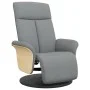 Sillón reclinable con reposapiés tela gris claro de , Sillones - Ref: Foro24-356521, Precio: 240,44 €, Descuento: %