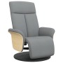 Sillón reclinable con reposapiés tela gris claro de , Sillones - Ref: Foro24-356521, Precio: 199,37 €, Descuento: %