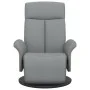 Sillón reclinable con reposapiés tela gris claro de , Sillones - Ref: Foro24-356521, Precio: 240,44 €, Descuento: %
