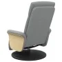 Sillón reclinable con reposapiés tela gris claro de , Sillones - Ref: Foro24-356521, Precio: 240,44 €, Descuento: %