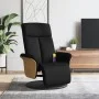 Sillón reclinable de masaje con reposapiés tela negra de , Sillones - Ref: Foro24-356535, Precio: 259,81 €, Descuento: %