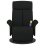 Sillón reclinable de masaje con reposapiés tela negra de , Sillones - Ref: Foro24-356535, Precio: 215,46 €, Descuento: %