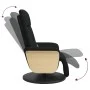 Sillón reclinable de masaje con reposapiés tela negra de , Sillones - Ref: Foro24-356535, Precio: 259,81 €, Descuento: %
