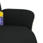 Sillón reclinable de masaje con reposapiés tela negra de , Sillones - Ref: Foro24-356535, Precio: 259,81 €, Descuento: %