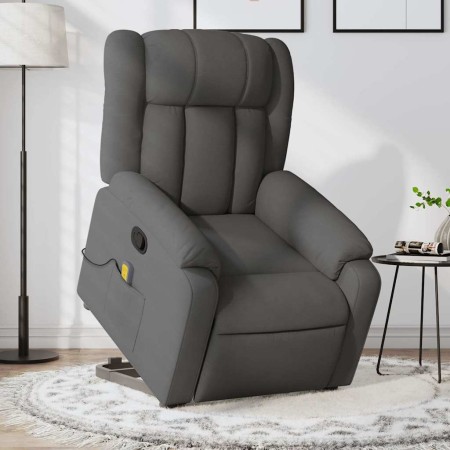 Silla de masaje reclinable de pie de tela gris oscuro en Sillones | Comprar online en Foru.es