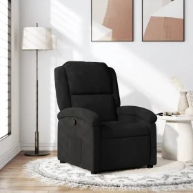 Sillón reclinable de terciopelo negro de , Sillones - Ref: Foro24-371803, Precio: 197,41 €, Descuento: %
