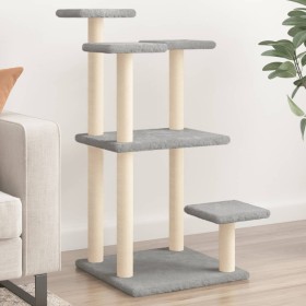 Postes rascadores para gatos con plataformas gris claro 98,5 cm en Mobiliario para gatos | Comprar online en Foru.es
