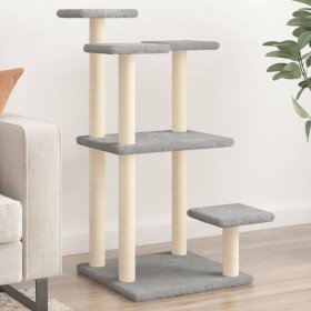 Postes rascadores para gatos con plataformas gris claro 98,5 cm en Mobiliario para gatos | Comprar online en Foru.es