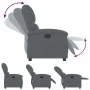 Sillón reclinable de terciopelo gris oscuro de , Sillones - Ref: Foro24-371798, Precio: 194,75 €, Descuento: %