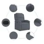 Dunkelgrauer Samtsessel von , Sessel - Ref: Foro24-371798, Preis: 194,75 €, Rabatt: %