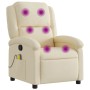 Sillón de masaje reclinable de tela crema de , Sillones - Ref: Foro24-371772, Precio: 224,93 €, Descuento: %