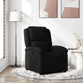 Sillón reclinable de tela negro de , Sillones - Ref: Foro24-371753, Precio: 196,81 €, Descuento: %