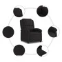 Sillón reclinable de tela negro de , Sillones - Ref: Foro24-371753, Precio: 196,81 €, Descuento: %
