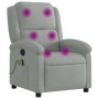 Sillón reclinable de masaje terciopelo gris claro de , Sillones - Ref: Foro24-371808, Precio: 218,51 €, Descuento: %