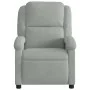 Sillón reclinable de masaje terciopelo gris claro de , Sillones - Ref: Foro24-371808, Precio: 215,42 €, Descuento: %