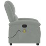 Sillón reclinable de masaje terciopelo gris claro de , Sillones - Ref: Foro24-371808, Precio: 218,51 €, Descuento: %
