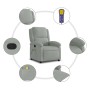 Sillón reclinable de masaje terciopelo gris claro de , Sillones - Ref: Foro24-371808, Precio: 218,51 €, Descuento: %