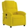 Sillón de masaje reclinable de terciopelo amarillo de , Sillones - Ref: Foro24-371815, Precio: 224,15 €, Descuento: %