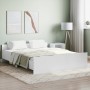 Estructura de cama con cabecero y piecero blanco 140x200 cm de , Camas y somieres - Ref: Foro24-3203747, Precio: 123,07 €, De...