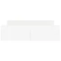Estructura de cama con cabecero y piecero blanco 140x200 cm de , Camas y somieres - Ref: Foro24-3203747, Precio: 121,81 €, De...
