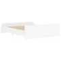 Estructura de cama con cabecero y piecero blanco 140x200 cm de , Camas y somieres - Ref: Foro24-3203747, Precio: 121,81 €, De...