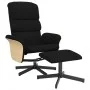 Sillón reclinable con reposapiés tela negro de , Sillones - Ref: Foro24-356612, Precio: 172,61 €, Descuento: %