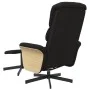 Sillón reclinable con reposapiés tela negro de , Sillones - Ref: Foro24-356612, Precio: 172,61 €, Descuento: %
